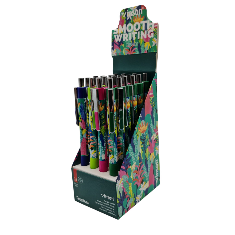 Pix Mecanic Inson Tropical cu Gel și Cauciuc Antiderapant – Set 24 Bucăți – 4 Culori – Vânzare Engros [4]
