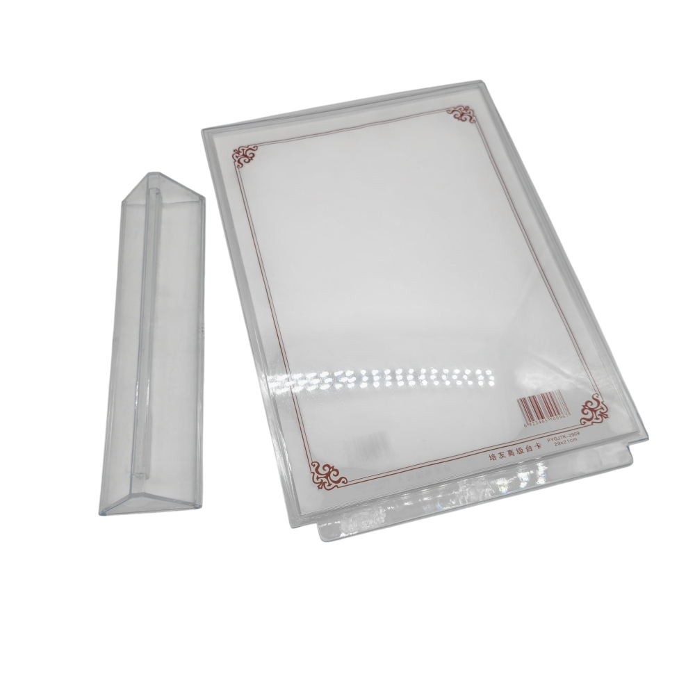 Portcard Plexiglas Mare – Suport Transparent pentru Prețuri, Meniu sau Informații – Design Elegant și Vizibilitate Maximă – Vânzare Engros [2]