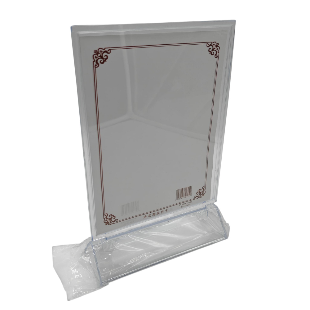 Portcard Plexiglas Mediu – Suport Transparent pentru Prețuri sau Meniu – Design Elegant și Vizibilitate Superioară – Vânzare Engros [3]