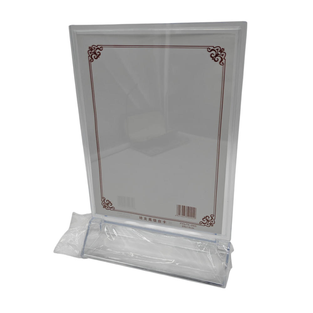Portcard Plexiglas Mediu – Suport Transparent pentru Prețuri sau Meniu – Design Elegant și Vizibilitate Superioară – Vânzare Engros [1]
