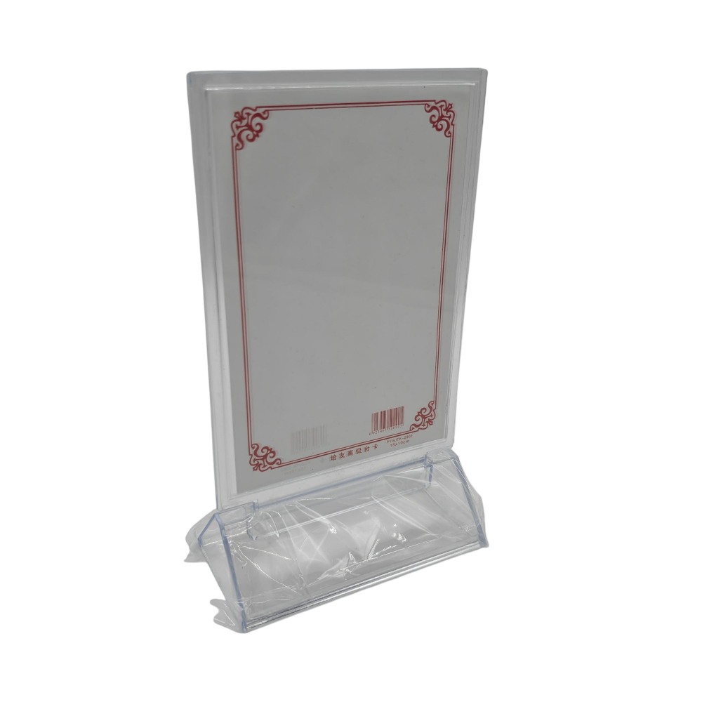 Portcard Plexiglas Mic – Suport Transparent pentru Prețuri sau Meniu – Design Elegant și Compact – Vânzare Engros [3]