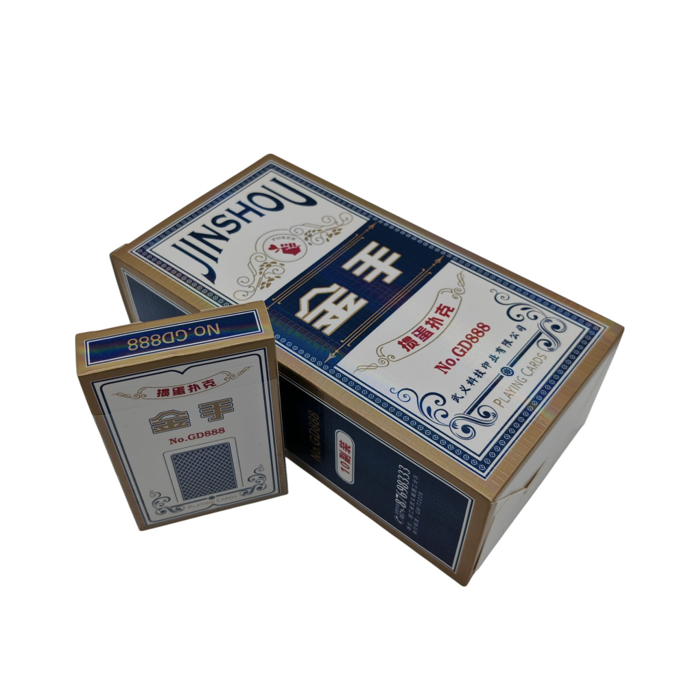 Set 10 Cărți de Joc din Plastic Jinshou – Flexibile și Rezistente la Apă – Vânzare Engros [1]