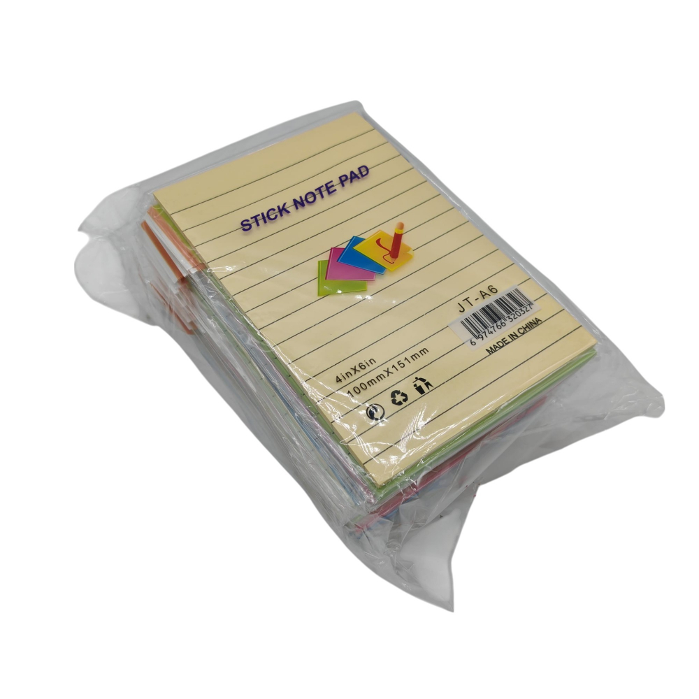 Set 12 Carnetele Notes Autoadezive – 100 x 151 mm – Culori Asortate – Vânzare Engros [2]