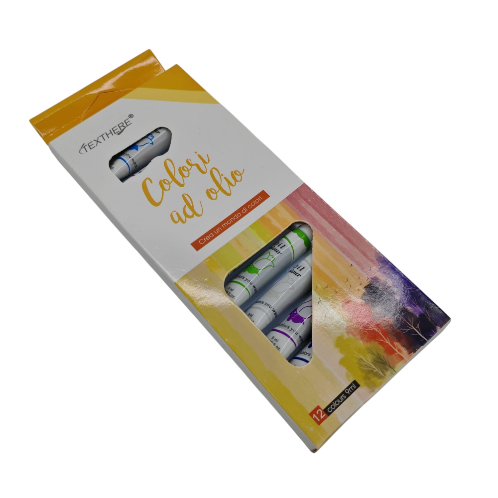 Set 12 Culori pe Bază de Ulei la Tub Texthere – Vânzare Angro [2]