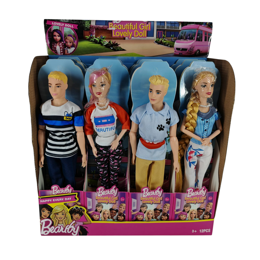 Set 12 Păpuși Bearby – 2 Modele Băieți și 2 Modele Fete – pentru Copii 3+ Ani – Vânzare Engros [1]