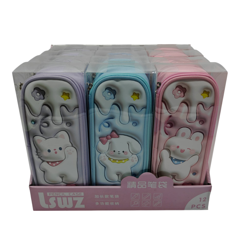 Set 12 Penare Școlare cu Personaje Haioase – Culori Asortate – Vânzare Engros [2]