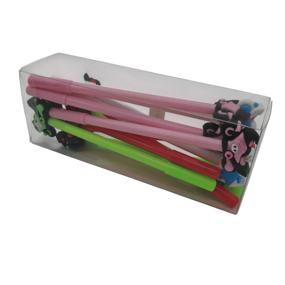 Set 12 Pixuri cu Capac și Figurină Motocicletă – Culori Diferite – Pentru Copii și Școală [3]