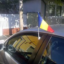 Set 12 Steaguri Auto România 30x45 cm cu Suport pentru Geam – Vânzare Engros [2]
