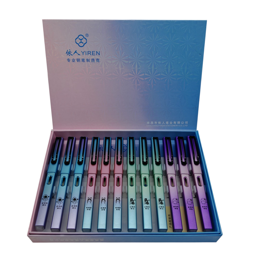 Set 12 Stilouri cu Cerneală Termică și Radieră Yiren – Cod 1102/5075 – Vânzare Engros [2]