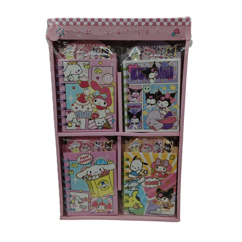 Set 24 Carnetele cu Caractere Sanrio – 4 Modele Asortate – Vânzare Engros [1]