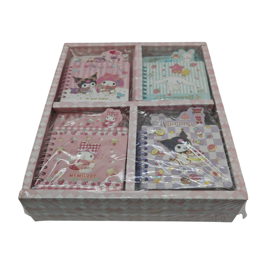 Set 24 Carnetele cu Personaje Sanrio – 4 Modele Asortate (6 buc./model) – Vânzare Engros [3]