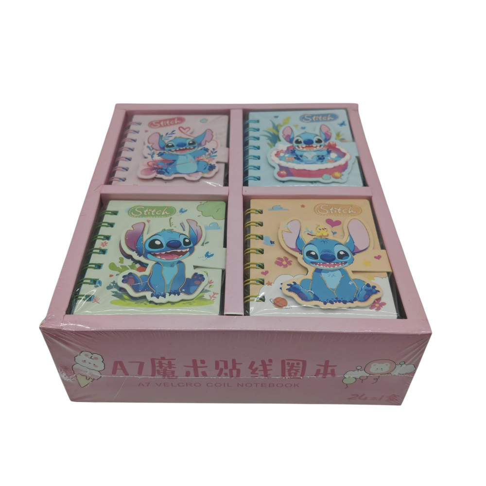 Set 24 Carnetele cu Personajul Stitch – 4 Modele Asortate (6 buc./model) – Vânzare Engros [3]