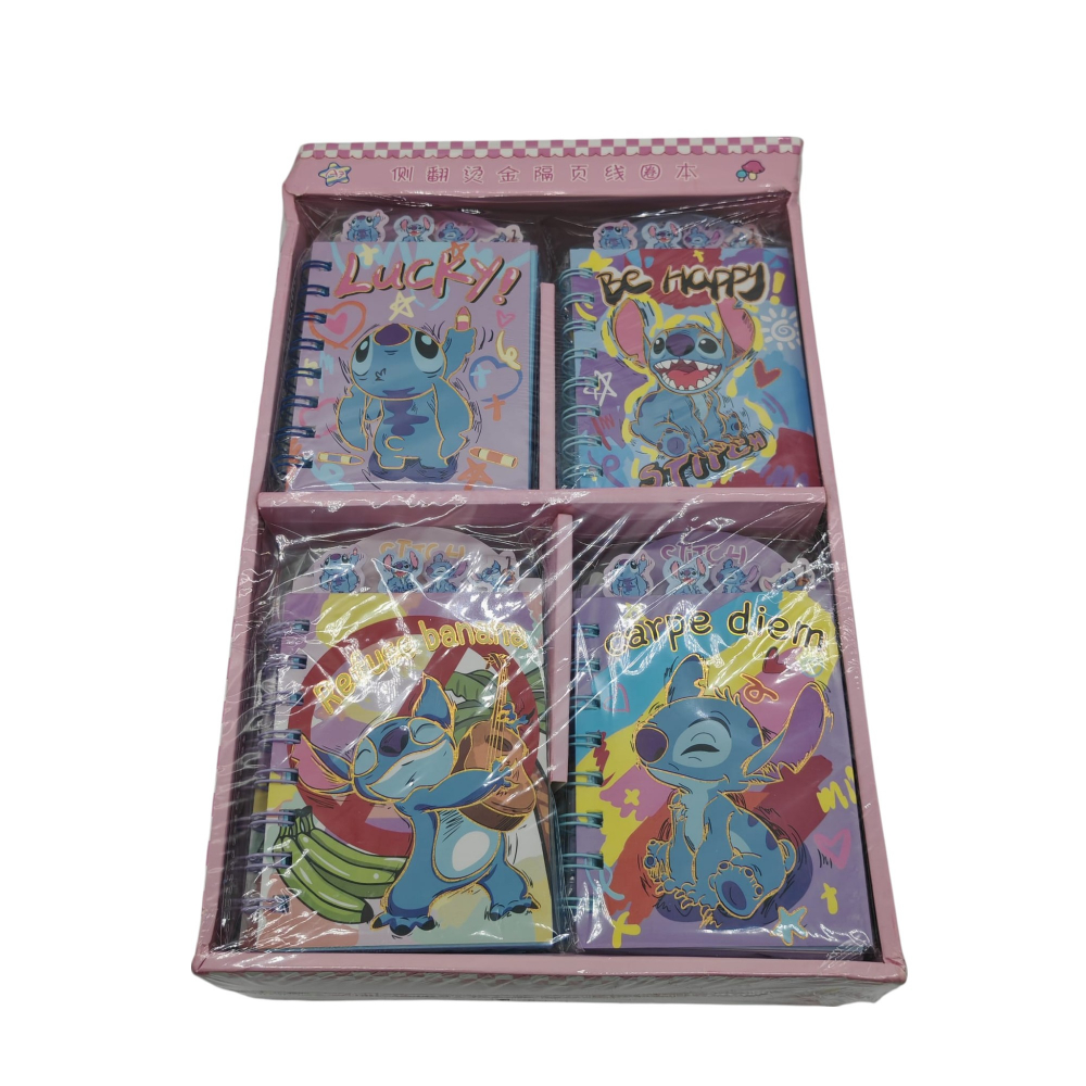 Set 24 Carnetele cu Personajul Stitch – 4 Modele Asortate (6 buc./model) – Vânzare Engros [3]