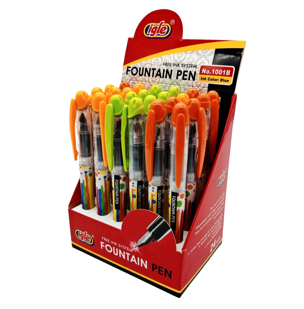 Set 24 Stilouri Igle cu Rezervă – Model 1001B – Cerneală Albastră, Vârf Subțire – Vânzare Engros [3]
