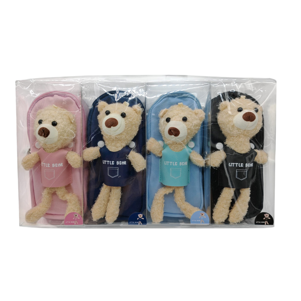 Set 4 Penare Școală cu Ursuleți Decorativi – Culori Asortate – Vânzare Engros [3]