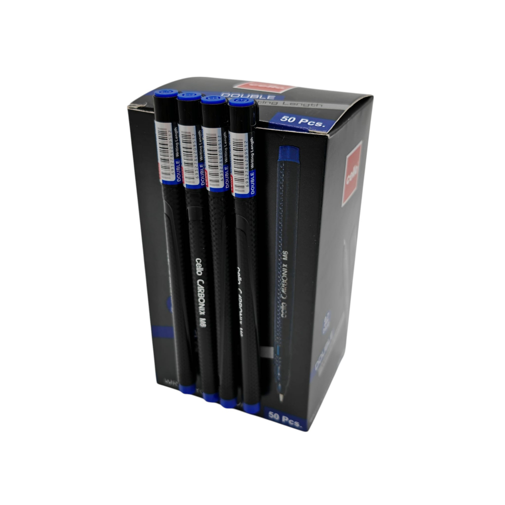 Set 50 Pixuri Cello Carbonix – Pastă Albastră, Vârf Subțire – Vânzare Engros [3]