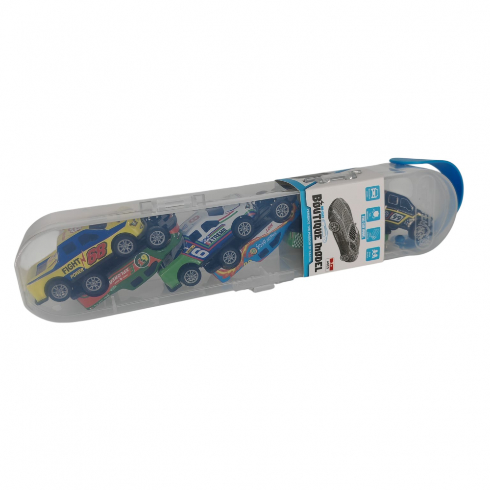 Set 6 Camionete de Raliu Colorate – Modele Diferite în Penar de Plastic – Pentru Copii 3+ Ani – Vânzare Engros [1]