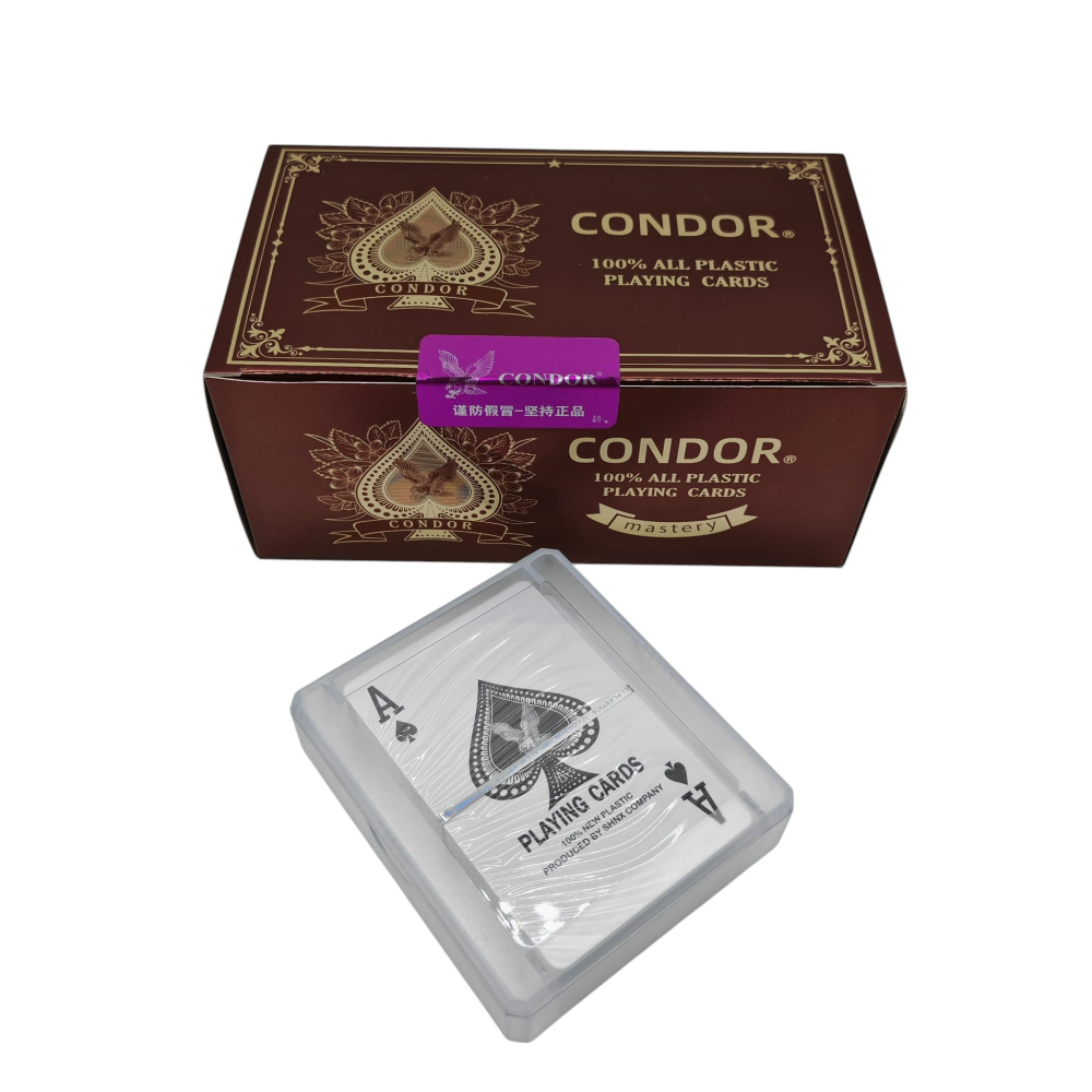 Set 6 Cărți de Joc din Plastic Condor – Rezistente și Lavabile – Vânzare Engros [4]