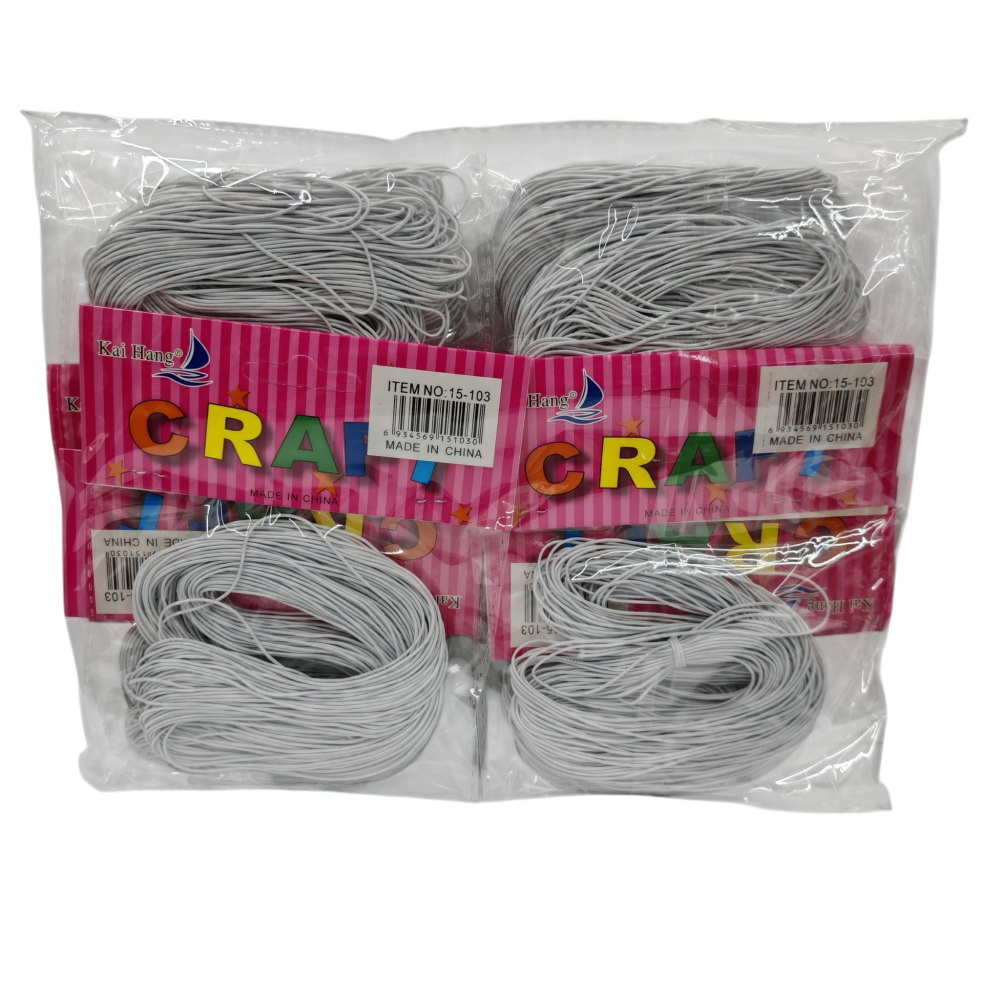 Set Accesorii pentru Creație și Lucru Manual – Elastic Subțire Alb – 12 Pungi/Set – Vânzare Engros [2]