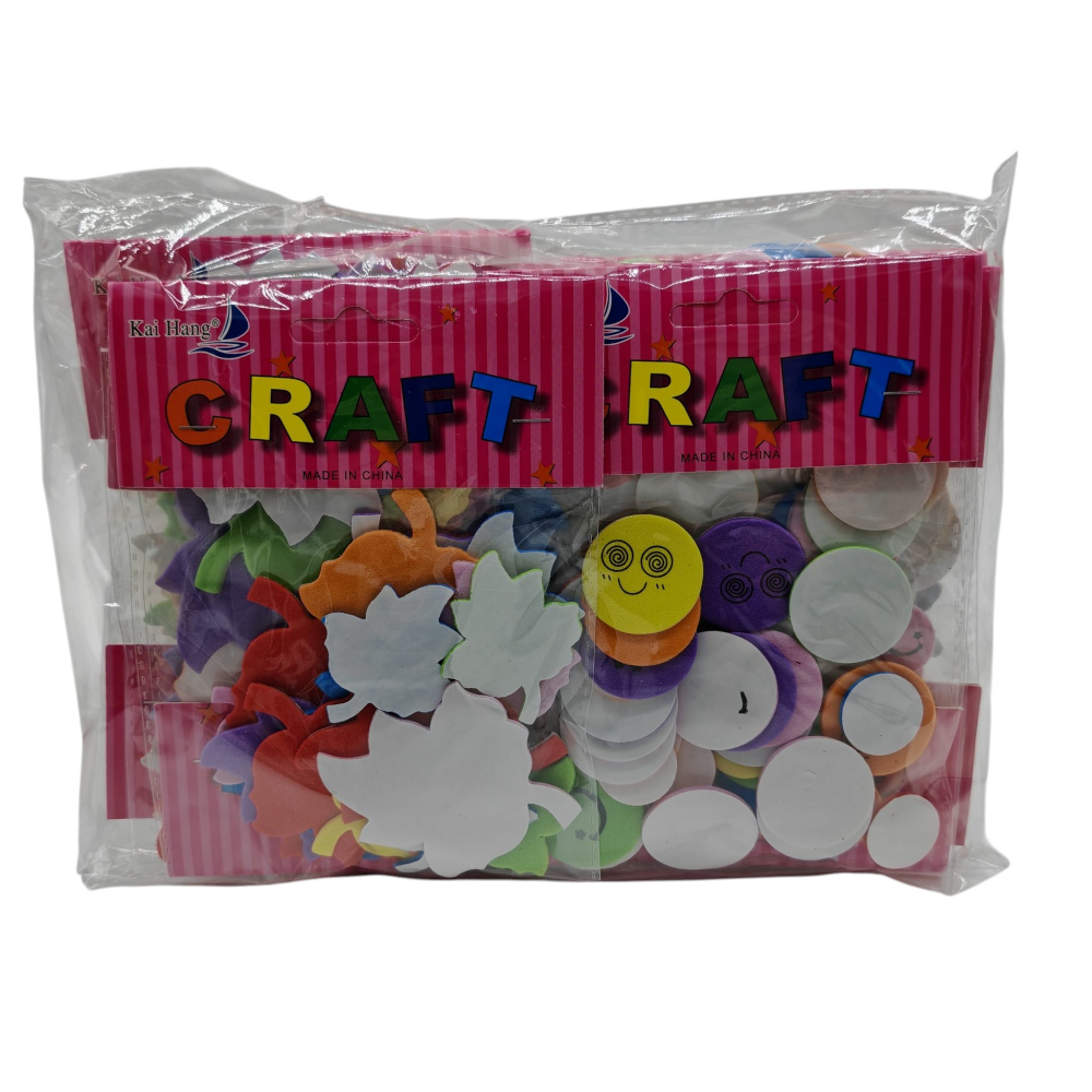 Set Accesorii pentru Creație și Lucru Manual – Frunze și Fețe Zâmbitoare în Diverse Culori – 12 Pungi/Set – Vânzare Engros [3]