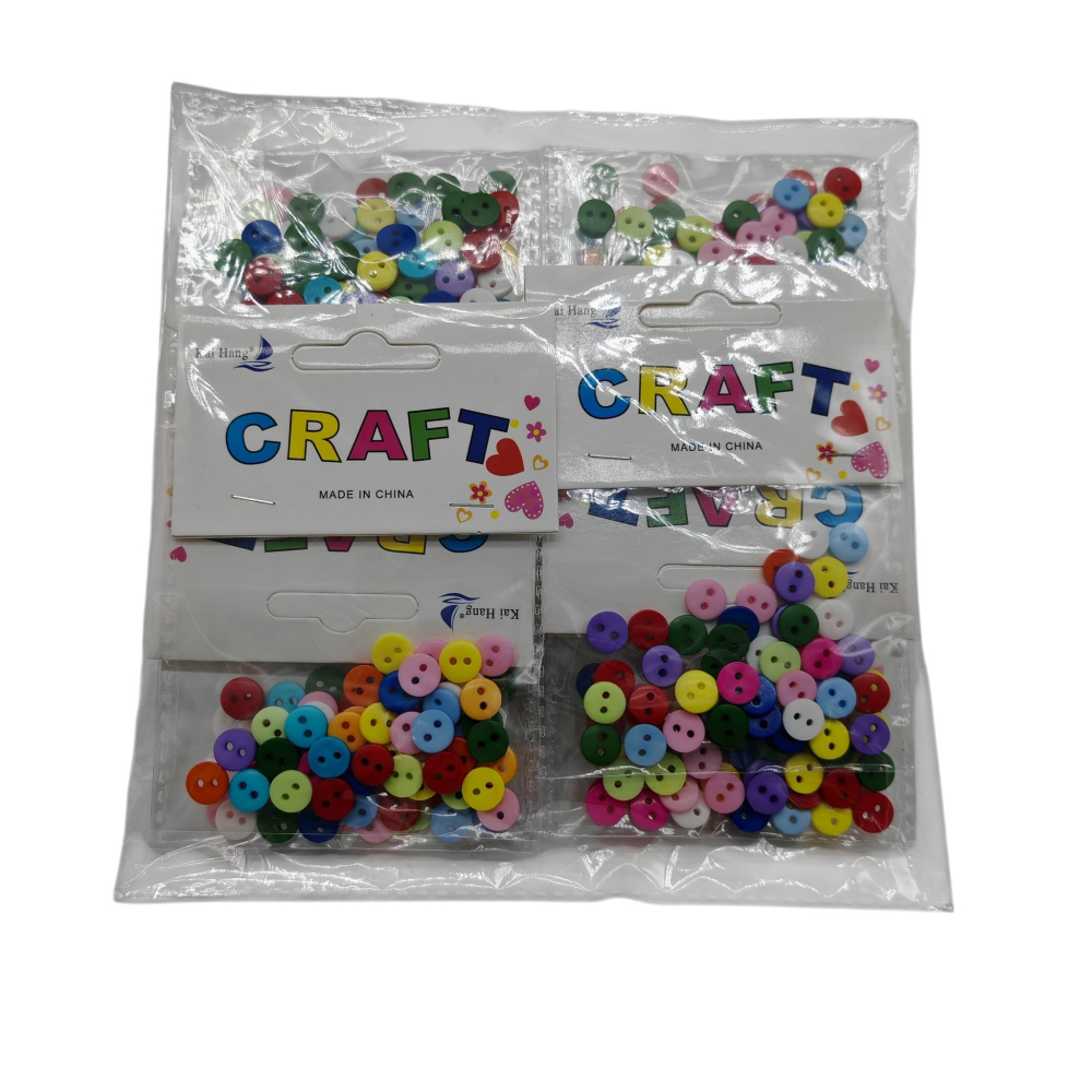 Set Accesorii pentru Creație și Lucru Manual – Năsturei Colorați și Steluțe – 12 Bucăți/Set – Vânzare Engros [2]