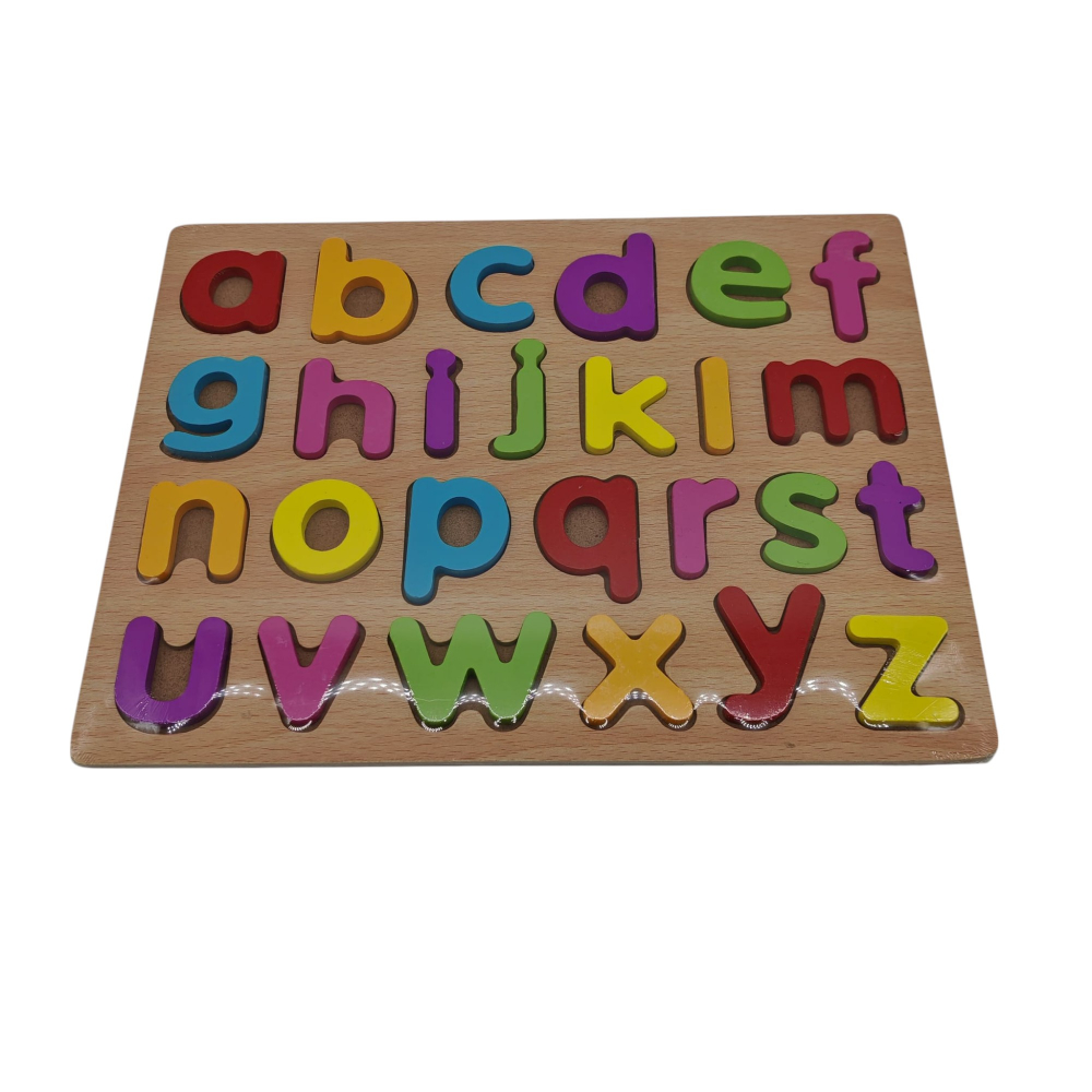 Set Alfabet din Lemn cu Litere Mici – Joc Interactiv de Învățare pentru Copii – Vânzare Angro [2]