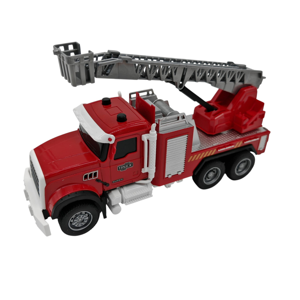 Set Camionetă Pompieri cu Scară și Nacelă – 6 Bucăți/Set – Vânzare Angro [2]