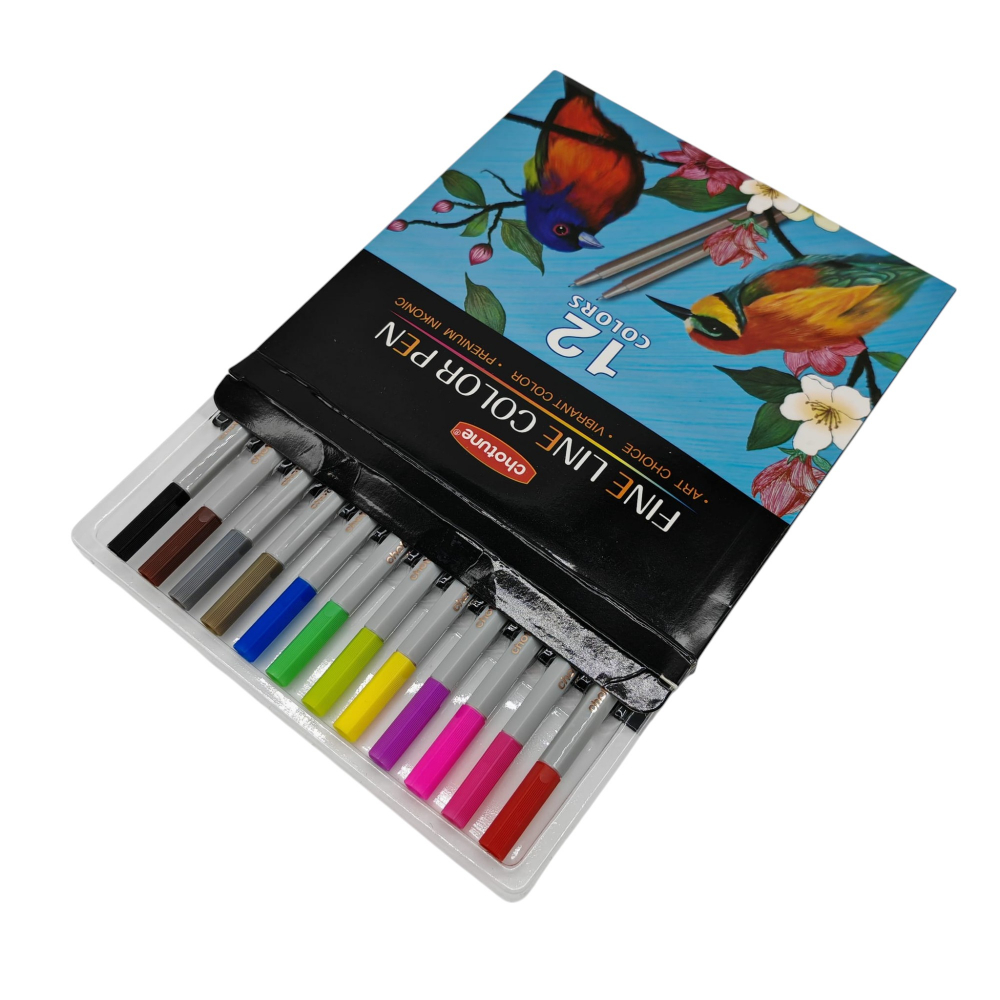 Set Carioci Chotune – 12 Culori – Pe Bază de Apă, Non-Toxice – Vânzare Engros [2]