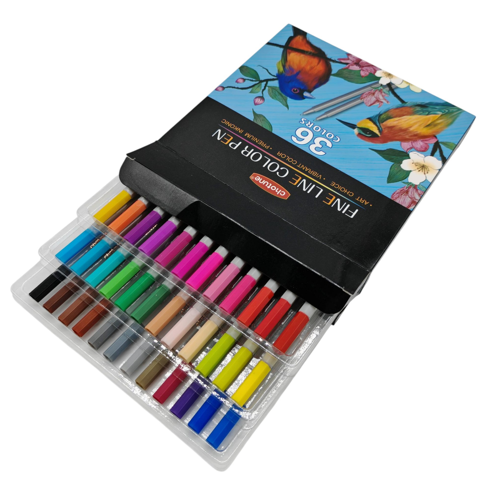 Set Carioci Chotune – 36 Culori – Pe Bază de Apă, Non-Toxice – Vânzare Engros [2]