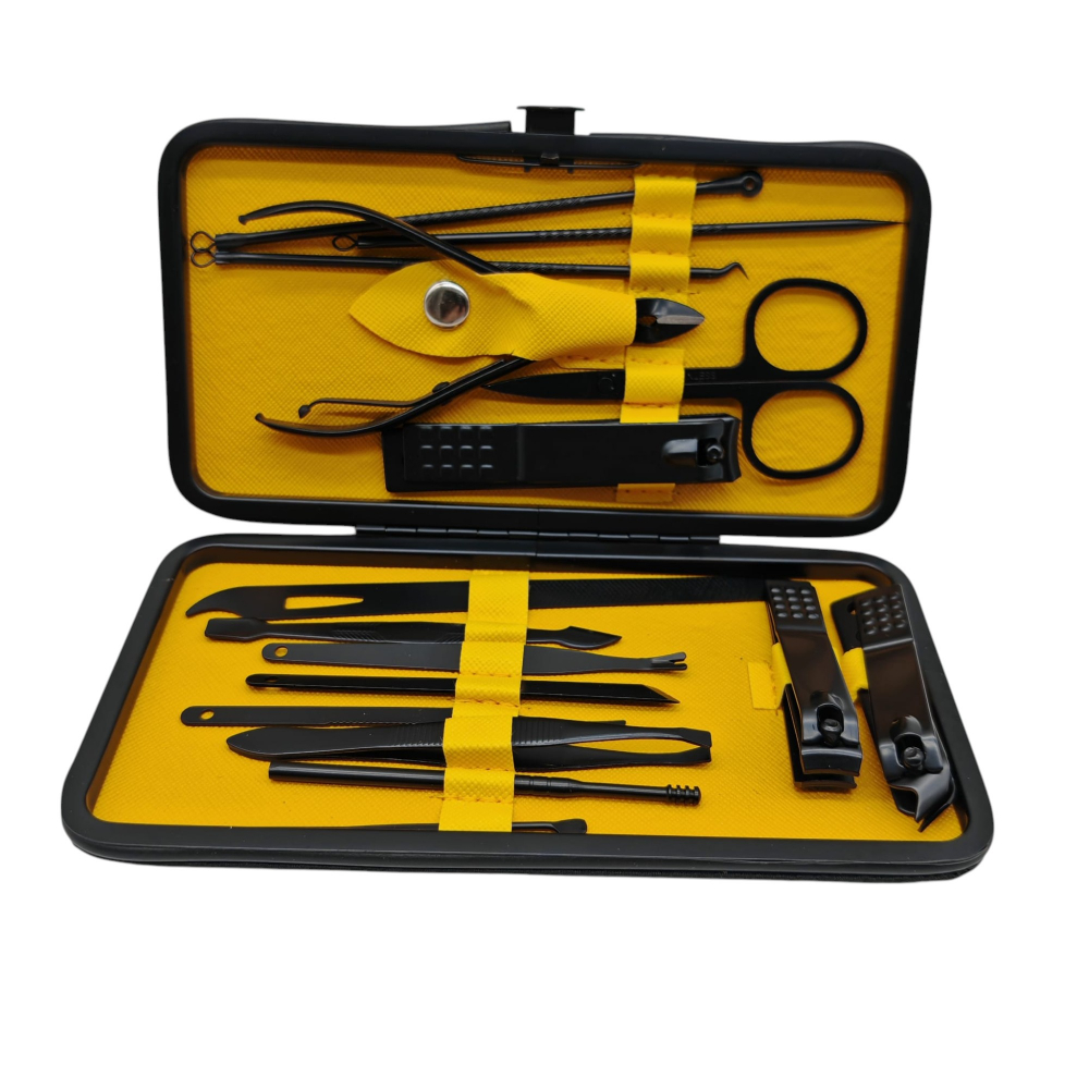 Set Complet Manichiură / Pedichiură – 16 Piese în Penar Metalic – Vânzare Angro [3]