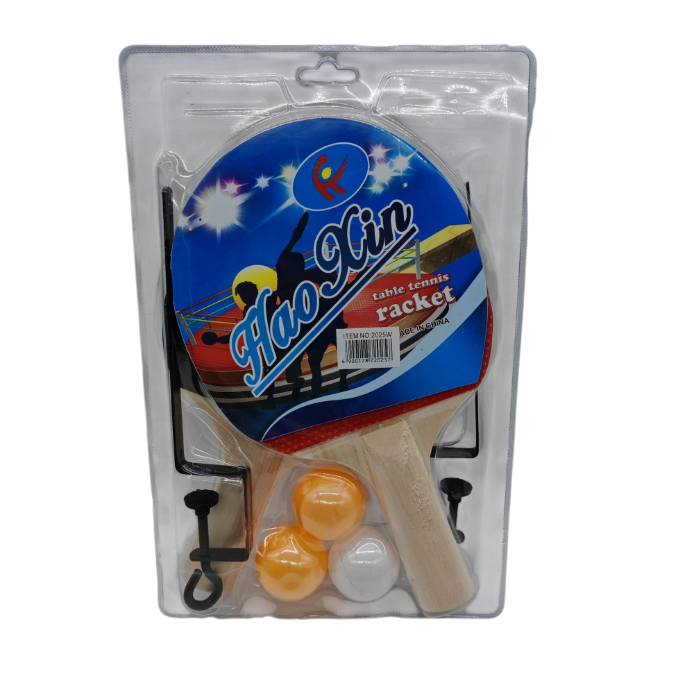 Set Complet Ping Pong – 2 Palete, Fileu cu Suport și 3 Mingi – Vânzare Angro [1]