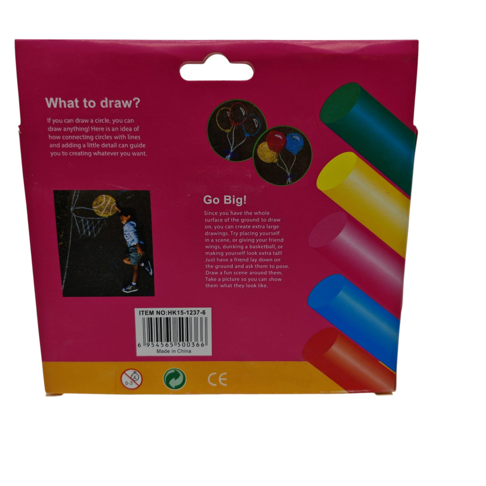 Set Cretă de Desen - Nontoxică, 6 Bucăți/Set, Culori Diferite - Vânzare Engros [2]