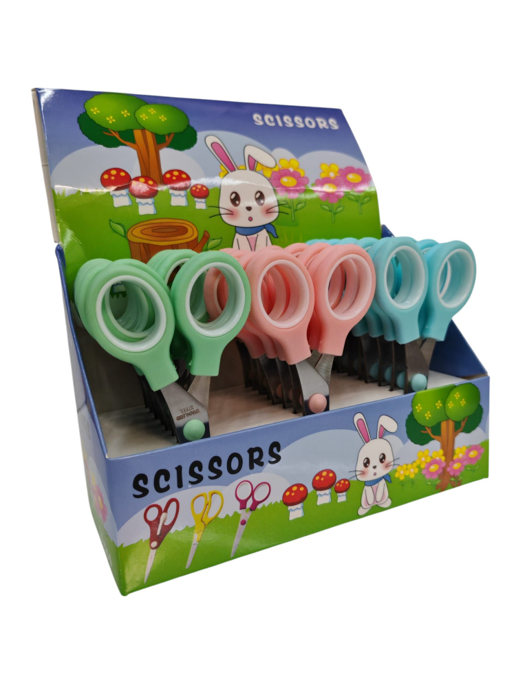 Set Foarfece cu Mâner de Plastic – Diverse Culori, 24 Bucăți – Vânzare Engros [3]