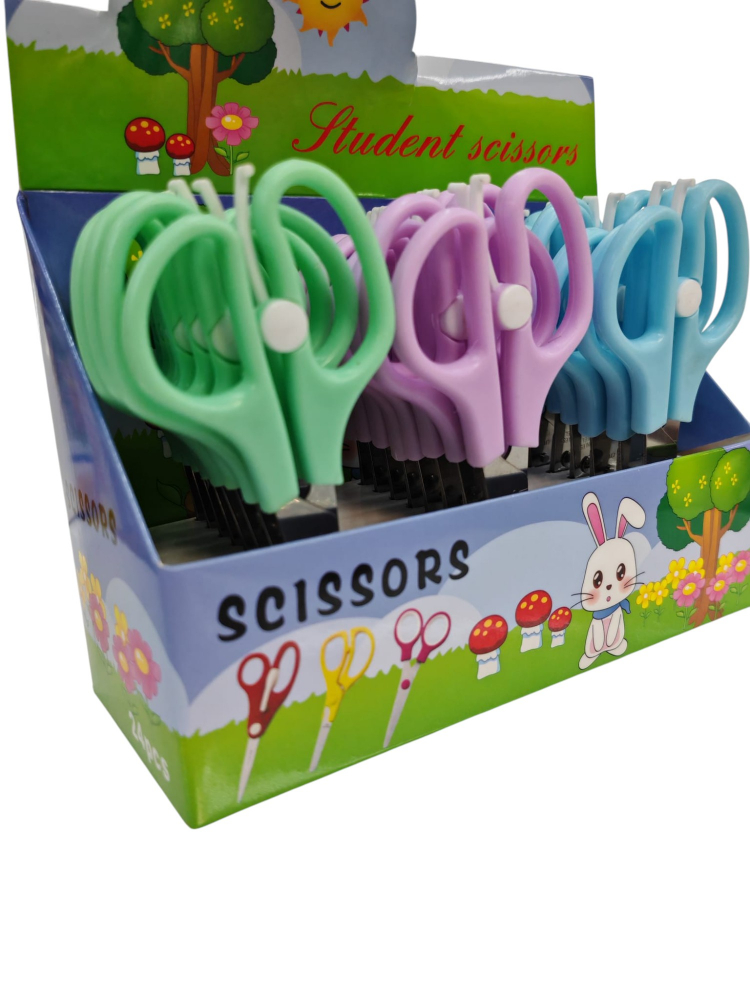 Set Foarfece de Precizie cu Mâner de Plastic – Diverse Culori, 24 Bucăți – Vânzare Engros [2]