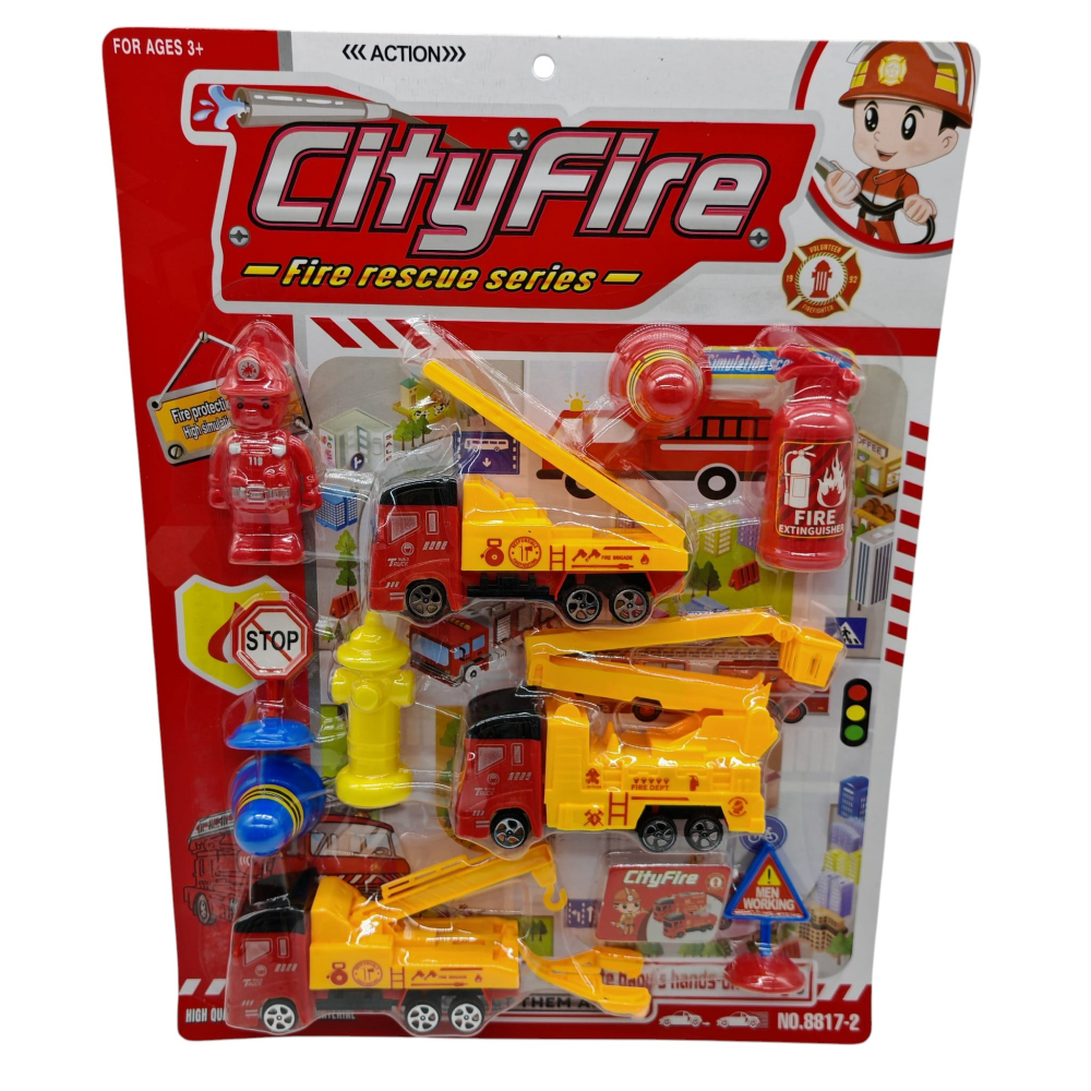 Set Jucării City Fire cu 3 Mașinuțe – Vânzare Angro [1]