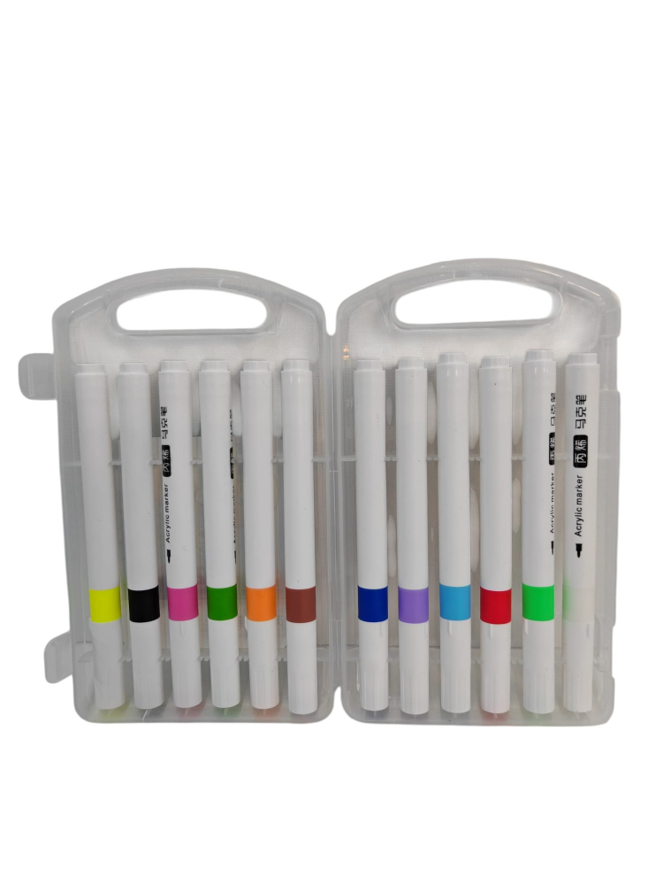 Set Markere Acrilice Premium – 12 Culori/Set (Vânzare en-gros) [2]