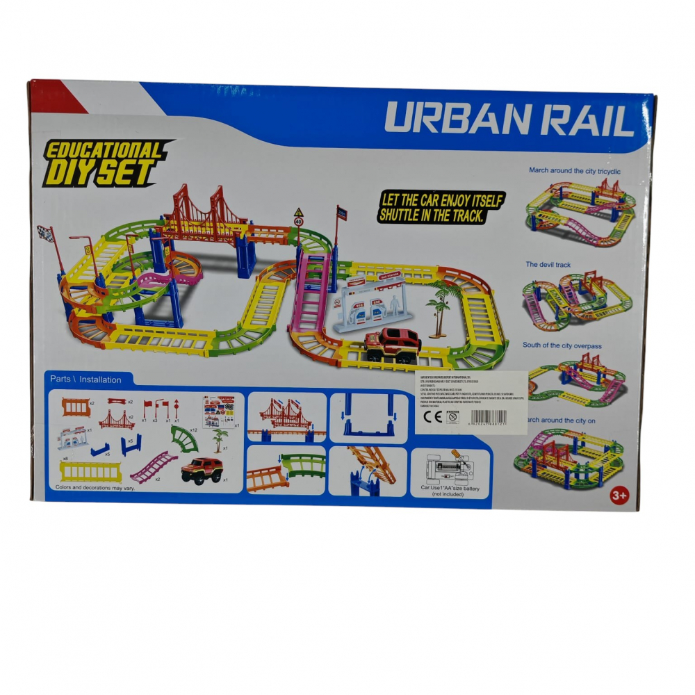 Set Urban Rail – Circuit Interactiv cu Mașinuță Inclusă – Distracție și Creativitate pentru Copii - Vânzare Engros [2]
