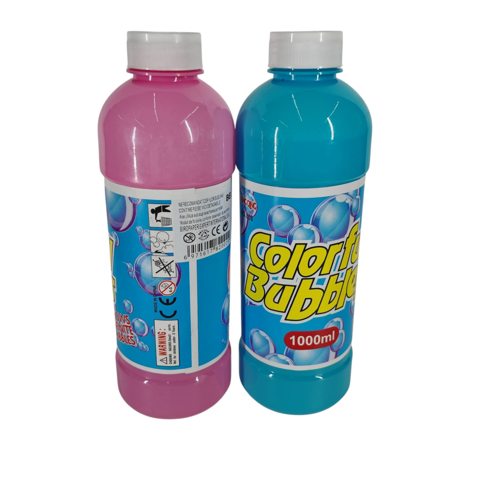 Soluție de Făcut Baloane – 1000 ml – Roz și Bleu – pentru Copii 3+ Ani – Vânzare Angro [2]
