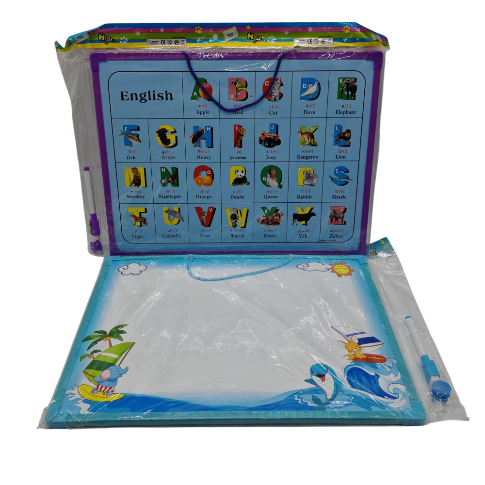 Tablă de Scris cu Marker Inclus + Alfabet Engleză pe Verso – Culori Diferite – Vânzare Engros [3]