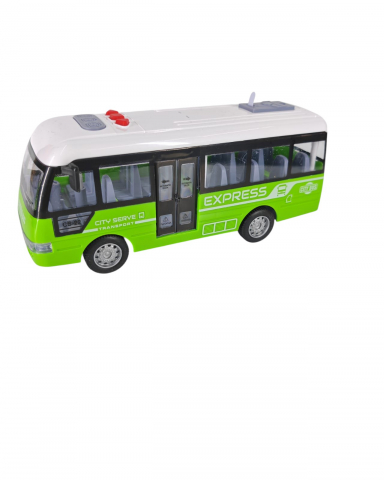 Jucarii electrice si muzicale angro - Set 6 Autobuze Electrice cu Sunet și Lumini – 2 Modele (Verde & Galben) – pentru Copii 3+ Ani – Vânzare Engros