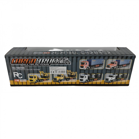 Camion Cargo Truck cu Platformă de Transport Mașini - Radiocomandă, Scară 1:48, pentru Copii 3+ Ani - Vânzare Engros [1]