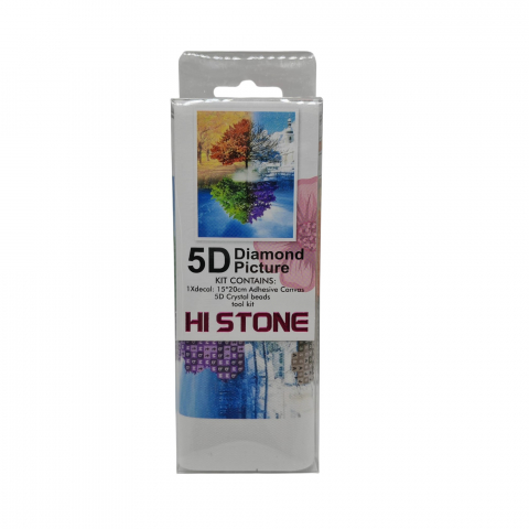 Articole arta si creativitate angro - Kit Pictură 5D – Canvas 15x20 cm + Mărgele Cristal 5D + Kit Unelte – Artă Creativă DIY