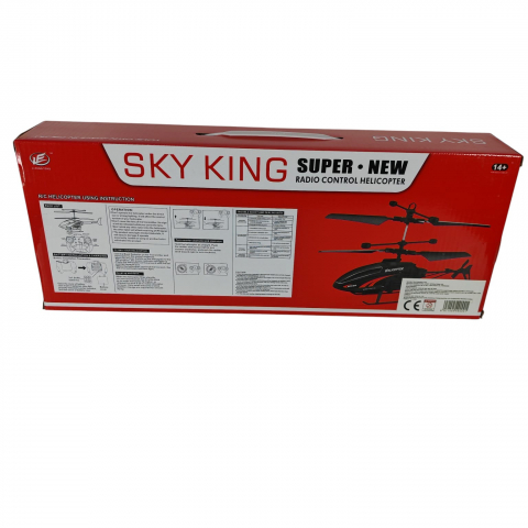 Elicopter cu Radiocomandă Sky King F-350 – Cu Giroscop, Lumină LED și Control Stabil – Vânzare Engros [1]