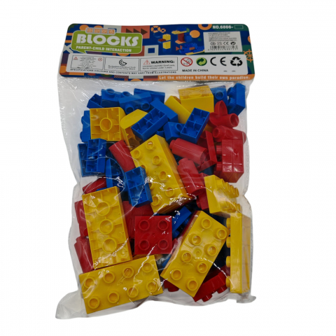 Joc de Construit cu Cuburi de Plastic Blocks - Pentru Copii 6+ Ani - Vânzare Angro [1]