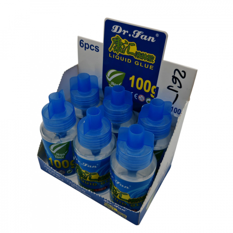 Articole pentru birou angro - Lipici Lichid Dr. Fan - 100 ml - Set 6 Bucăți - Vânzare Engros