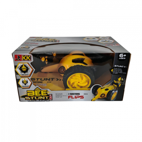 Jucarii in aer liber angro - Mașină Bee Stunt cu Radiocomandă 2.4 GHz - 360° Rotire, 7 Funcții Flip - pentru Copii 3+ Ani - Vânzare Angro