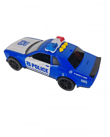 Set 6 Mașini de Poliție cu Sunet și Lumini – 2 Modele (Neagră & Albastră) – pentru Copii 3+ Ani – Vânzare Engros [2]
