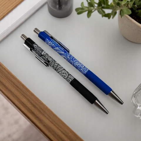 Pix Mecanic Inson Tattoo cu Gel și Cauciuc Antiderapant – Set 24 Bucăți – 2 Culori (Negru și Albastru) – Vânzare Engros [1]