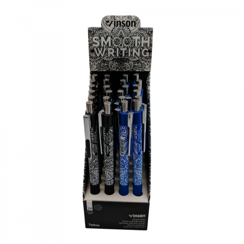 Pix Mecanic Inson Tattoo cu Gel și Cauciuc Antiderapant – Set 24 Bucăți – 2 Culori (Negru și Albastru) – Vânzare Engros [2]
