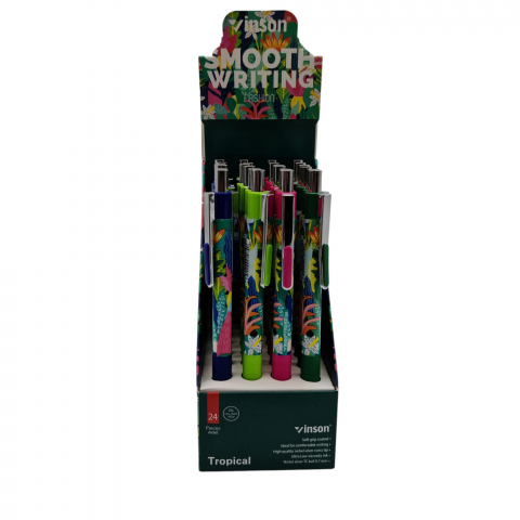 Pix Mecanic Inson Tropical cu Gel și Cauciuc Antiderapant – Set 24 Bucăți – 4 Culori – Vânzare Engros [2]